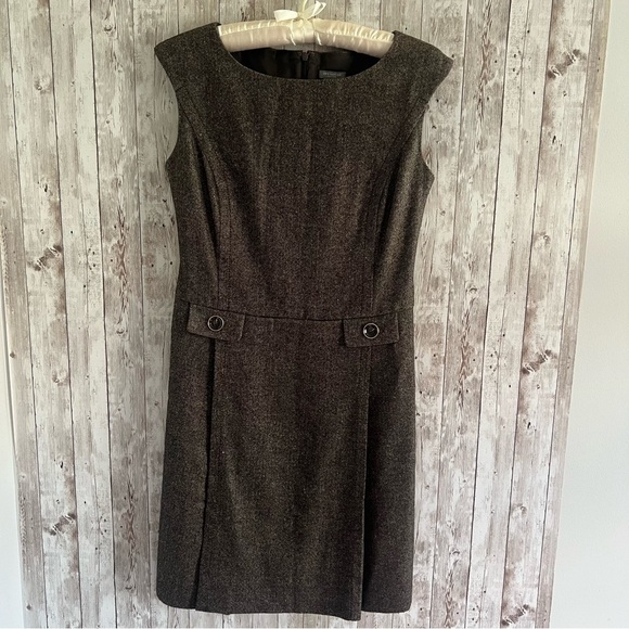 Ann Taylor Dresses & Skirts - Ann Taylor Dark Brown Tweed Dress 2P